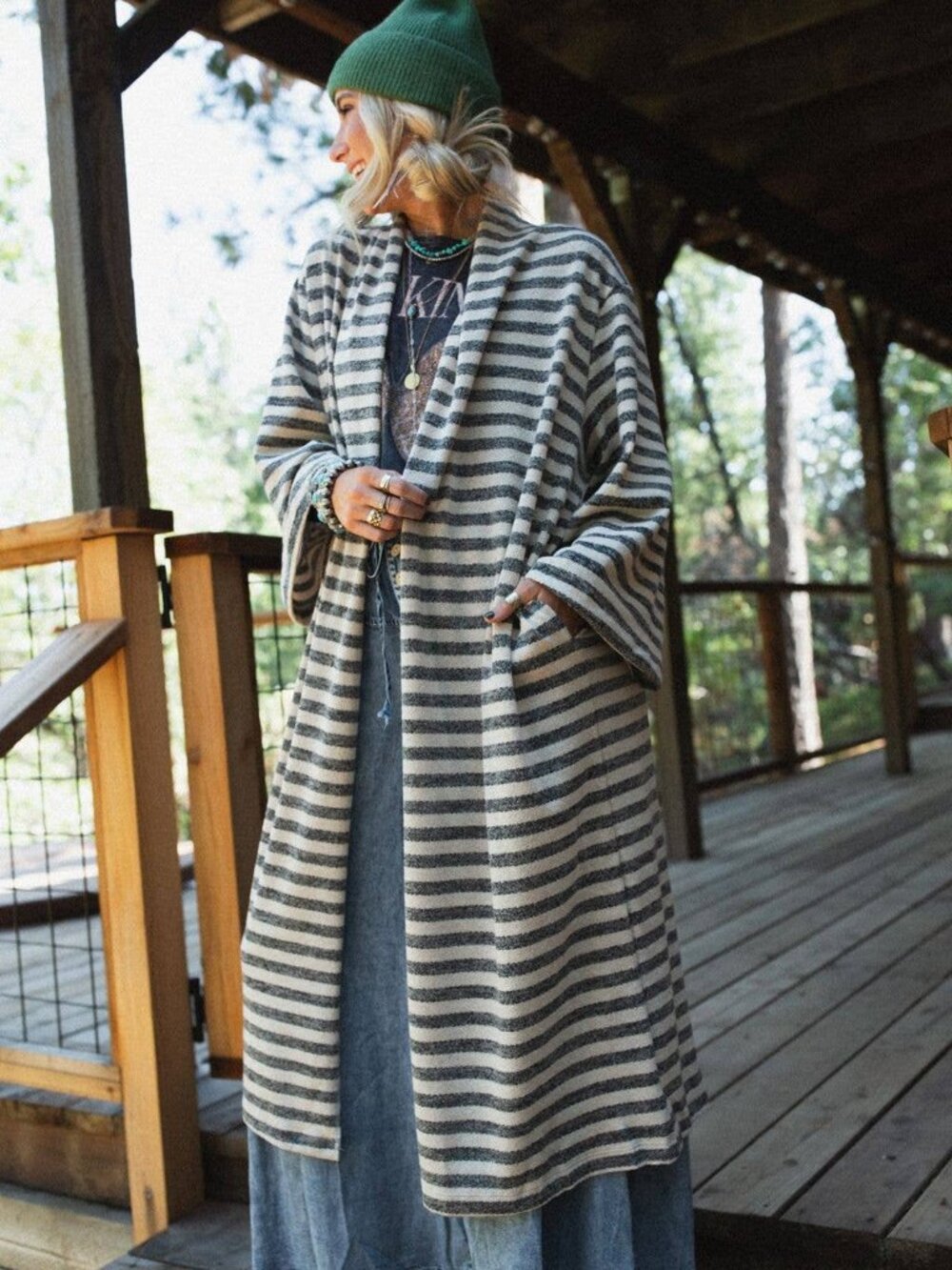 NWT The Nest-Three Bird Nest Endless Love Striped Cardigan - Picture 14 of 15